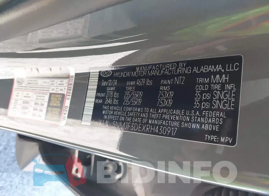 5NMJF3DEXRH430917 Photo# 9