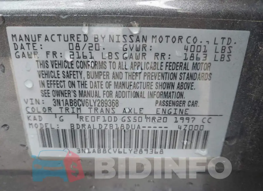 3N1AB8CV6LY289368 Photo# 9