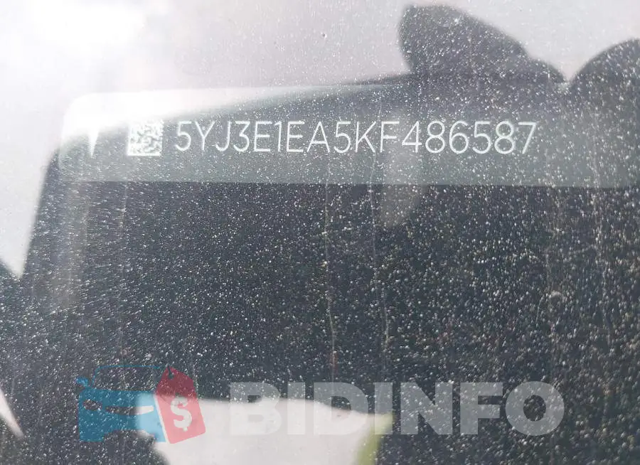 5YJ3E1EA5KF486587 Photo# 9