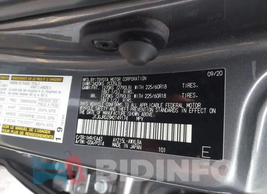 JTJGJRDZ8M2149174 Photo# 9