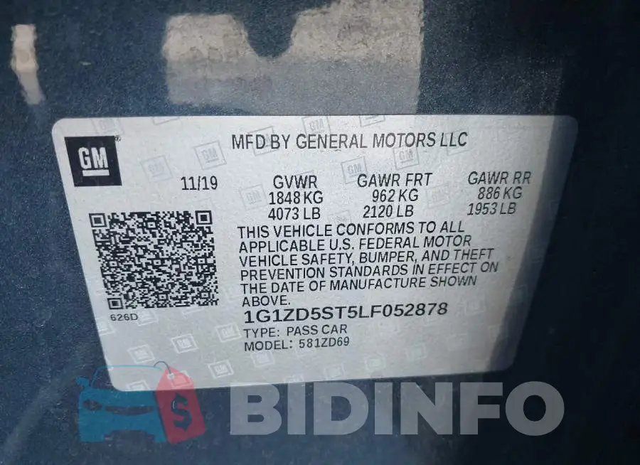 1G1ZD5ST5LF052878 Photo# 9