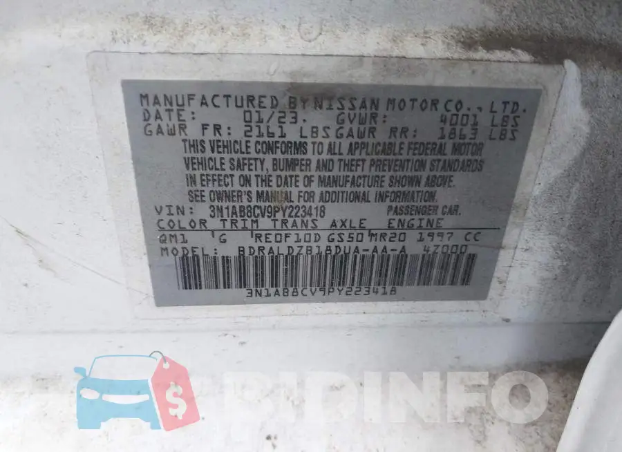 3N1AB8CV9PY223418 Photo# 9