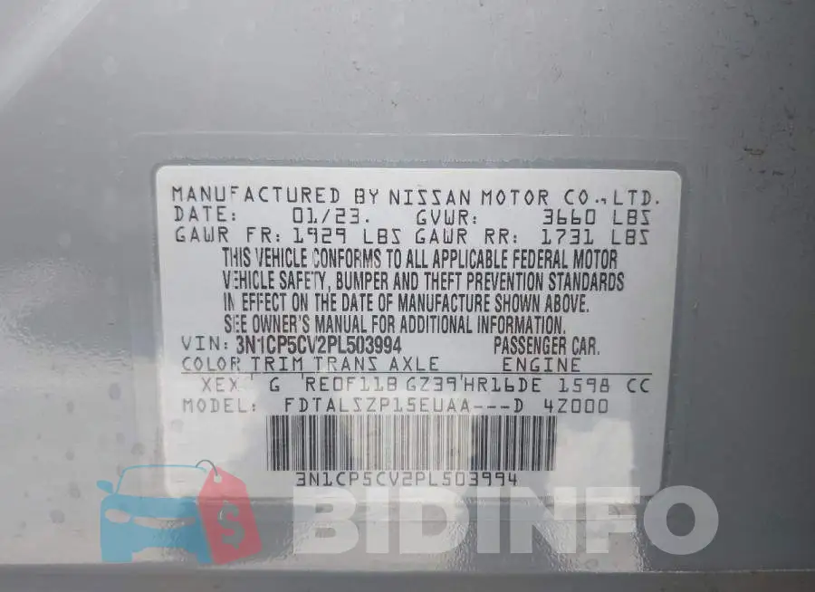 3N1CP5CV2PL503994 Photo# 9