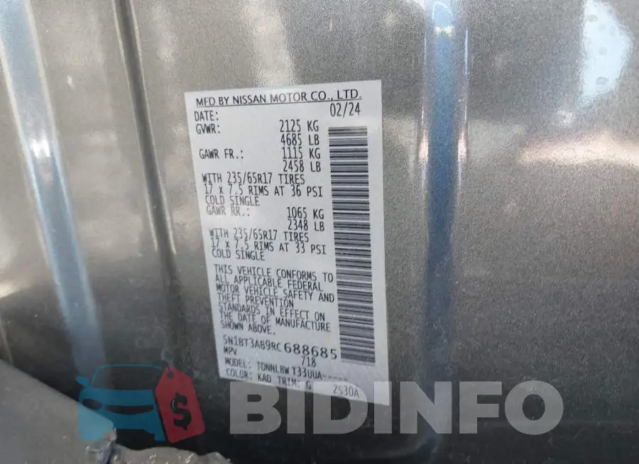 5N1BT3AB9RC688685 Photo# 9
