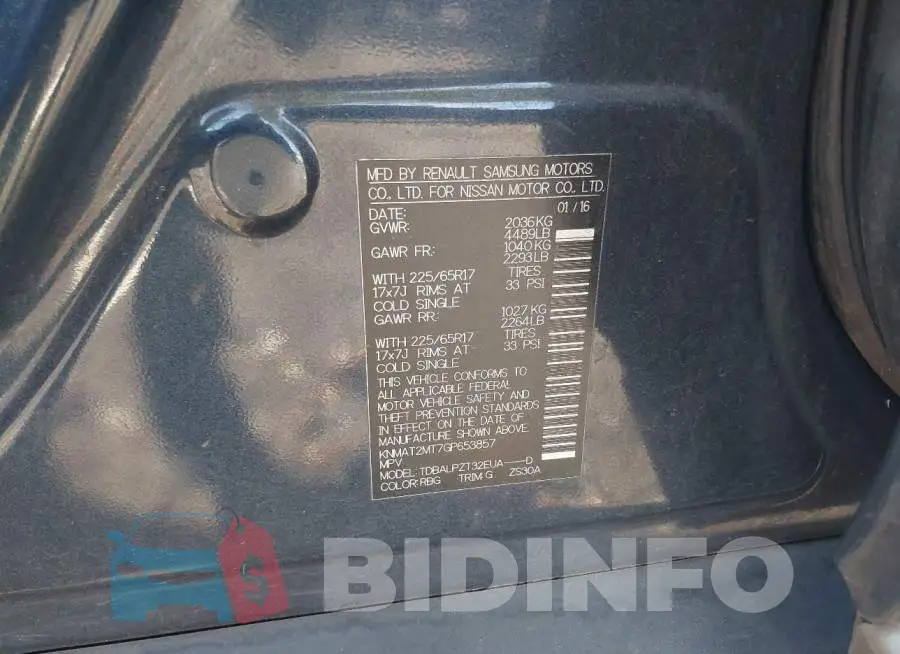KNMAT2MT7GP653857 Photo# 9