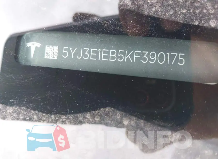 5YJ3E1EB5KF390175 Photo# 9