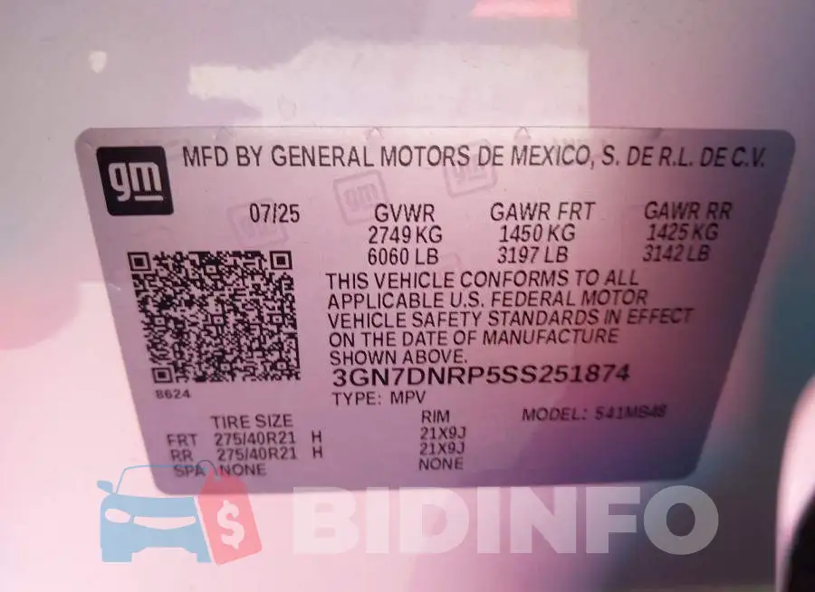 3GN7DNRP5SS251874 Photo# 9