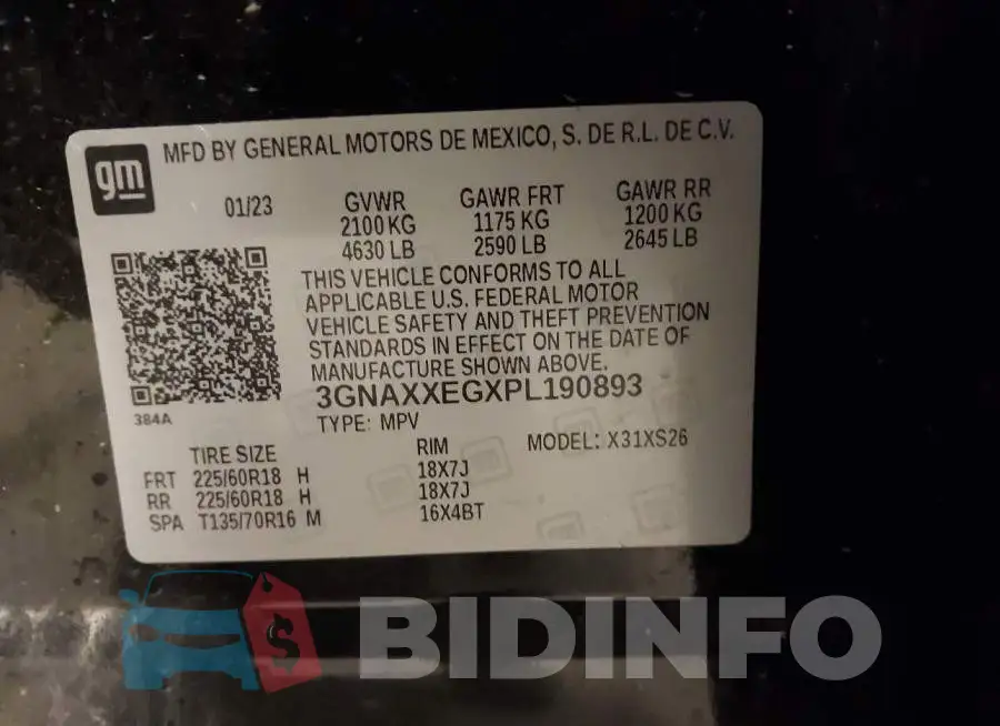 3GNAXXEGXPL190893 Photo# 9