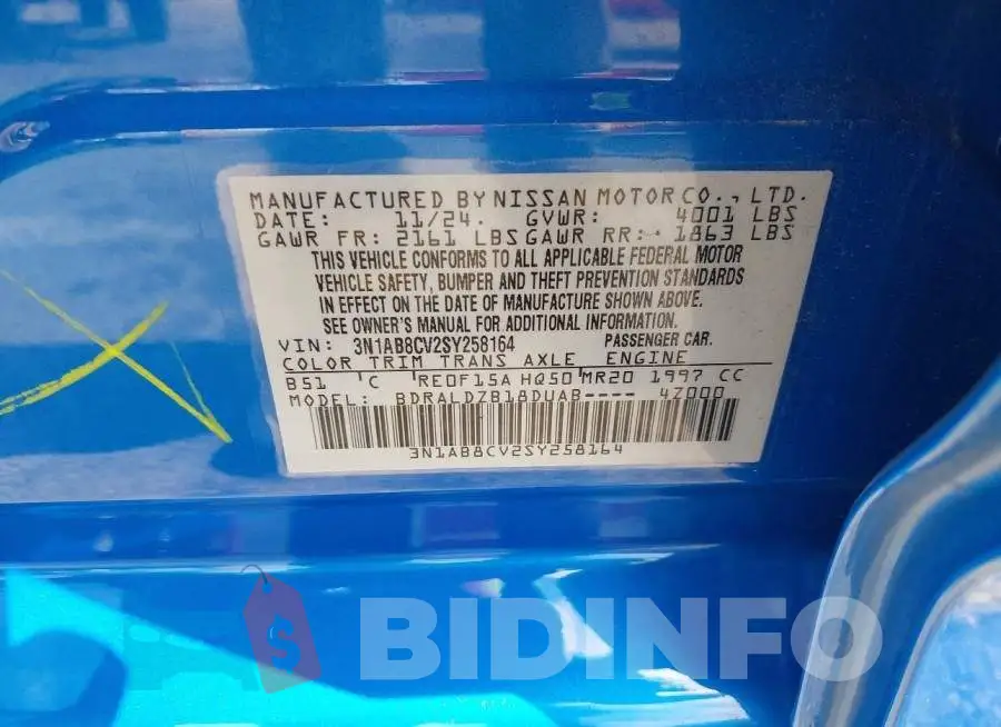 3N1AB8CV2SY258164 Photo# 9
