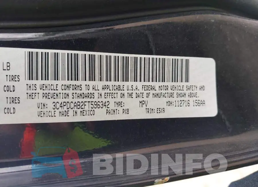 3C4PDCAB2FT596342 Photo# 9