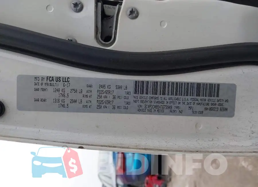 3C4PDCAB5HT673949 Photo# 9