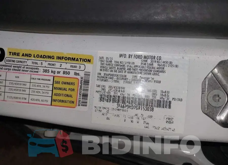 3FA6P0HD2GR153038 Photo# 9