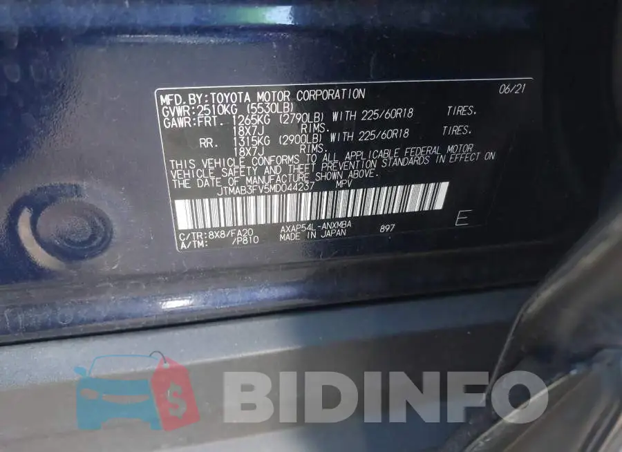 JTMAB3FV5MD044237 Photo# 9