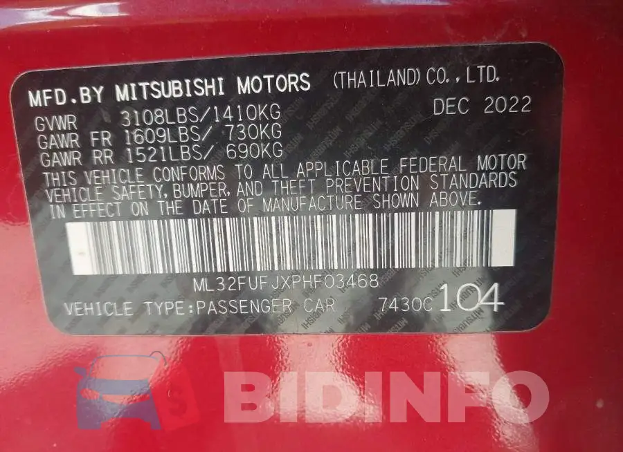 ML32FUFJXPHF03468 Photo# 9
