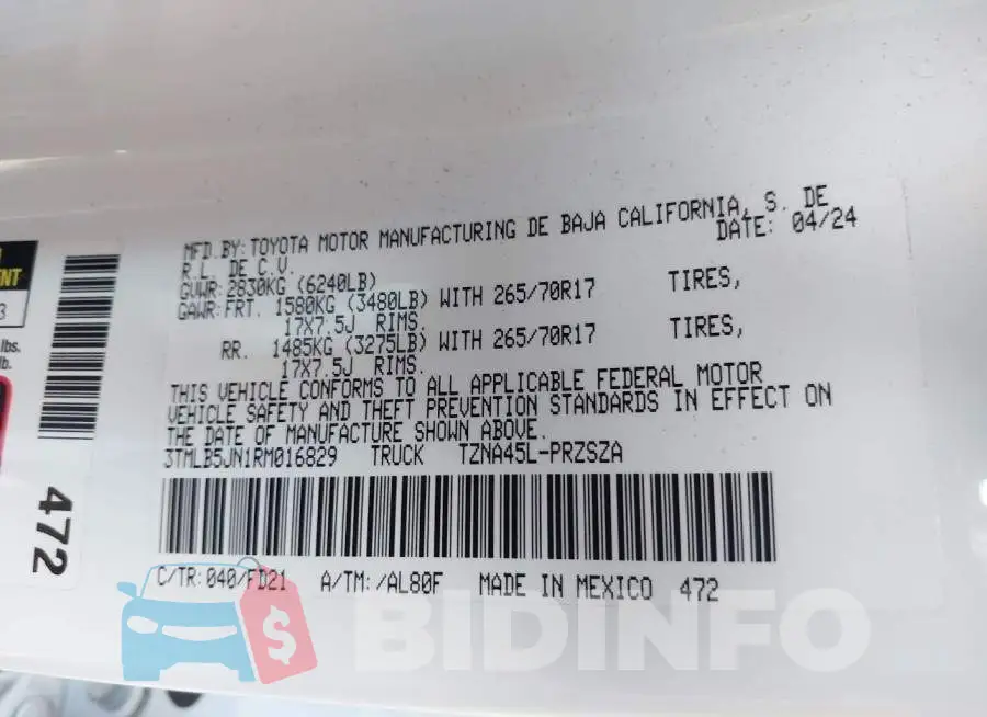 3TMLB5JN1RM016829 Photo# 9