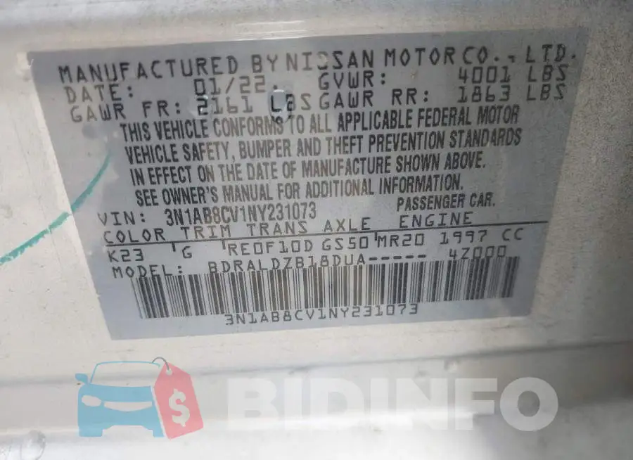 3N1AB8CV1NY231073 Photo# 9