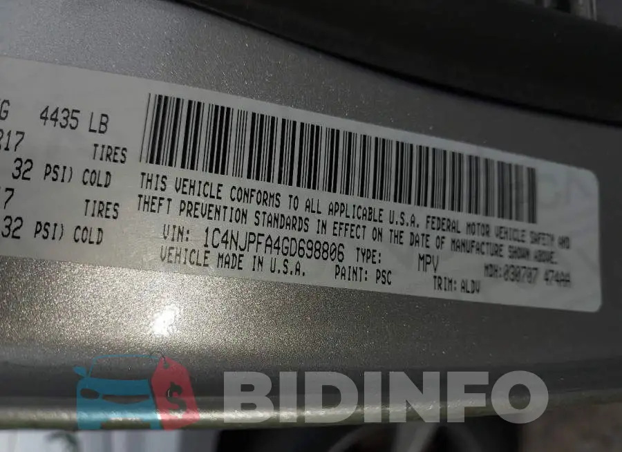 1C4NJPFA4GD698806 Photo# 9