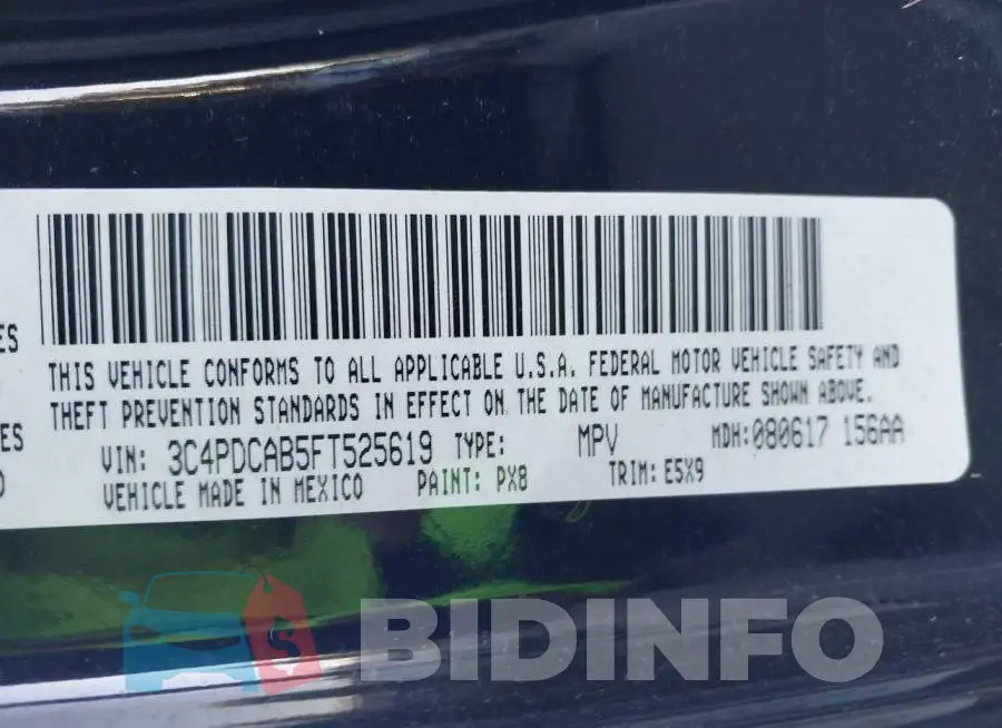 3C4PDCAB5FT525619 Photo# 9