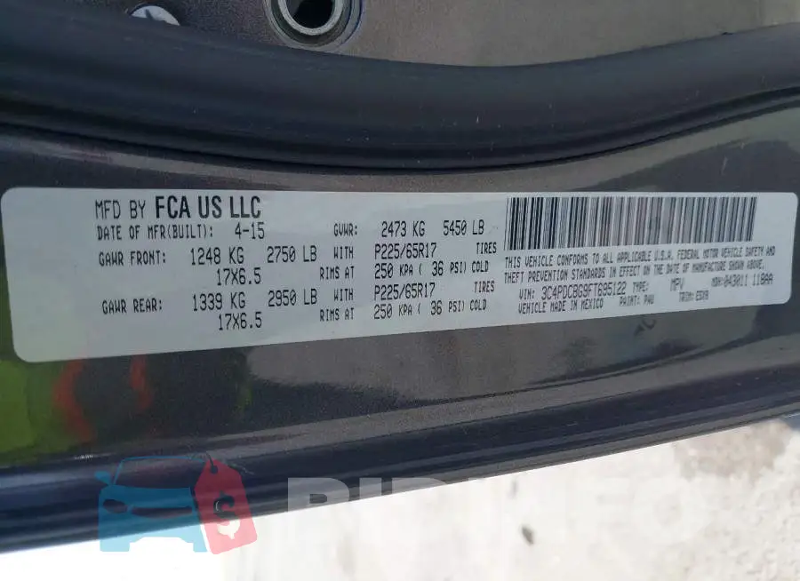 3C4PDCBG9FT695122 Photo# 9