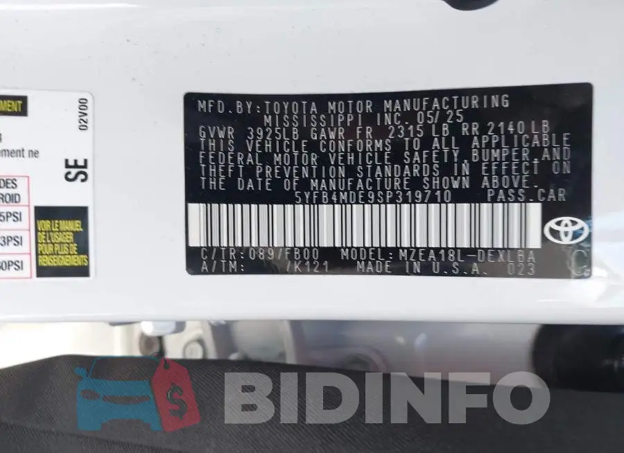 5YFB4MDE9SP319710 Photo# 9