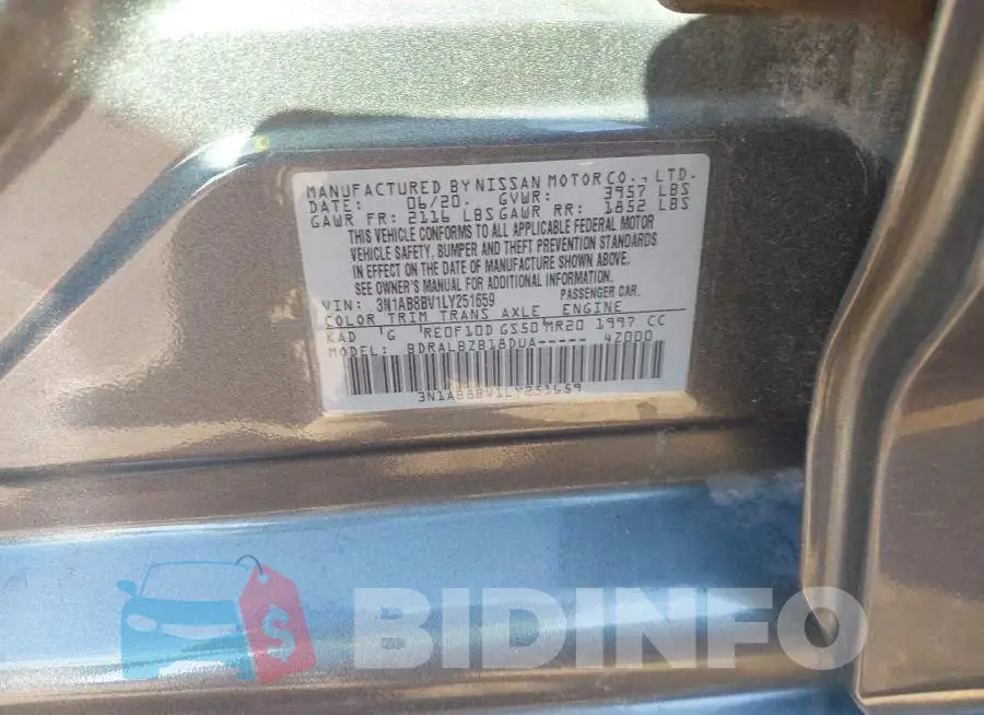 3N1AB8BV1LY251659 Photo# 9