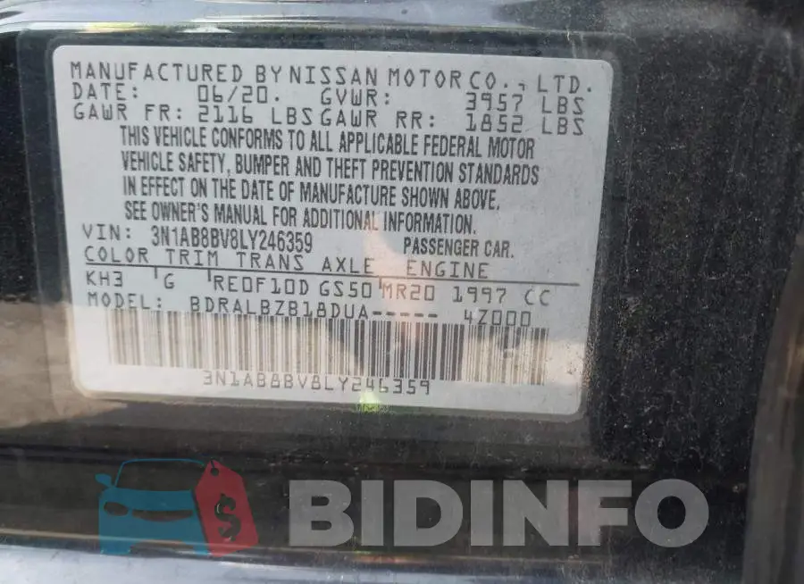 3N1AB8BV8LY246359 Photo# 9