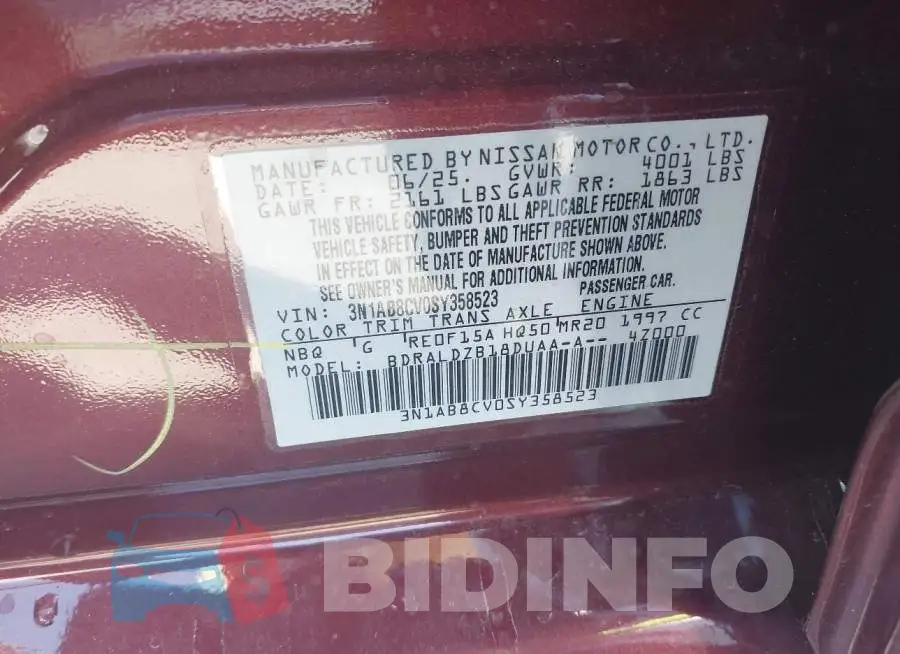 3N1AB8CV0SY358523 Photo# 9