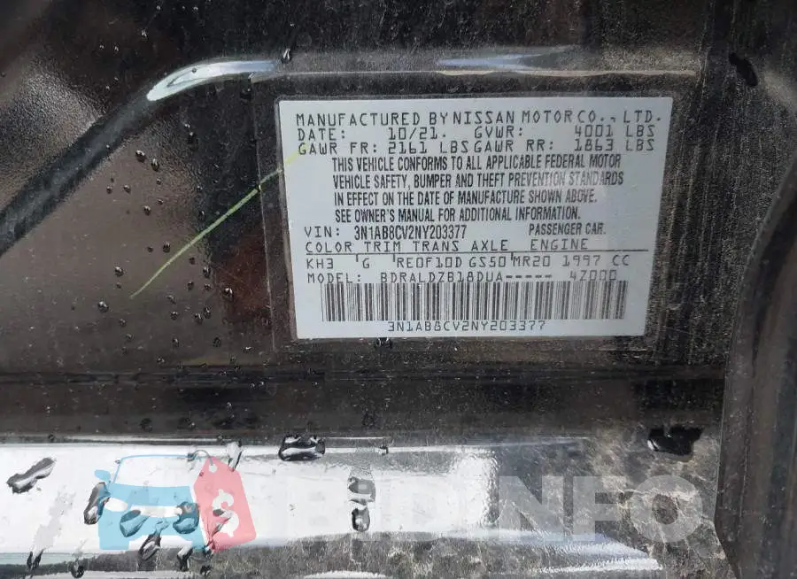 3N1AB8CV2NY203377 Photo# 9