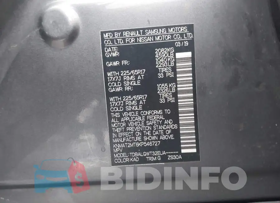 KNMAT2MT6KP546727 Photo# 9