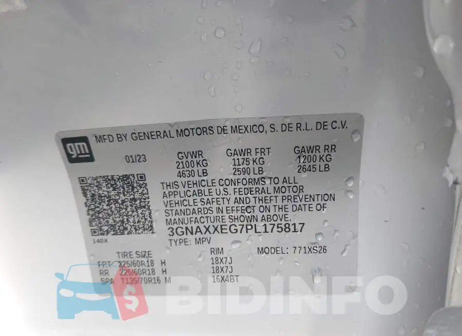 3GNAXXEG7PL175817 Photo# 9