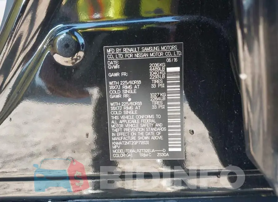 KNMAT2MT2GP718131 Photo# 9