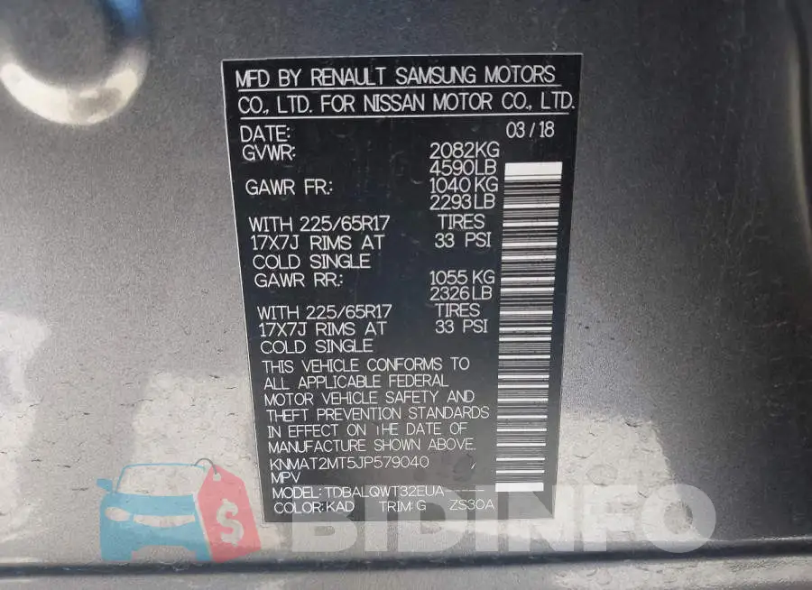 KNMAT2MT5JP579040 Photo# 9