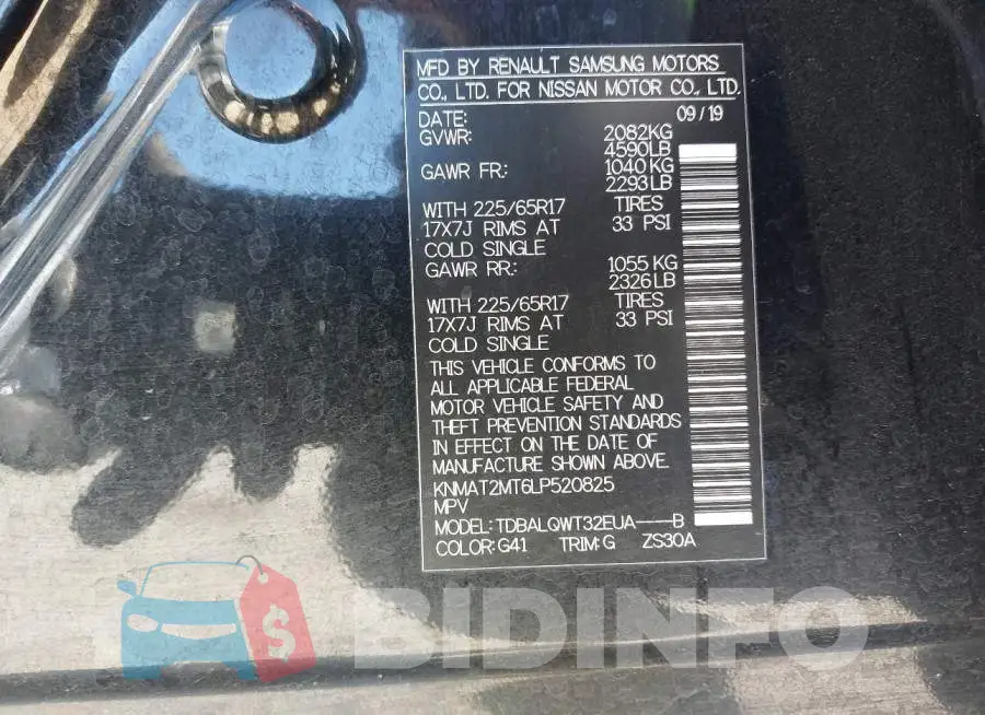 KNMAT2MT6LP520825 Photo# 9