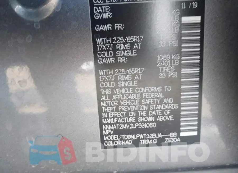 KNMAT2MV2LP531080 Photo# 9