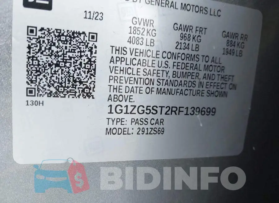1G1ZG5ST2RF139699 Photo# 9