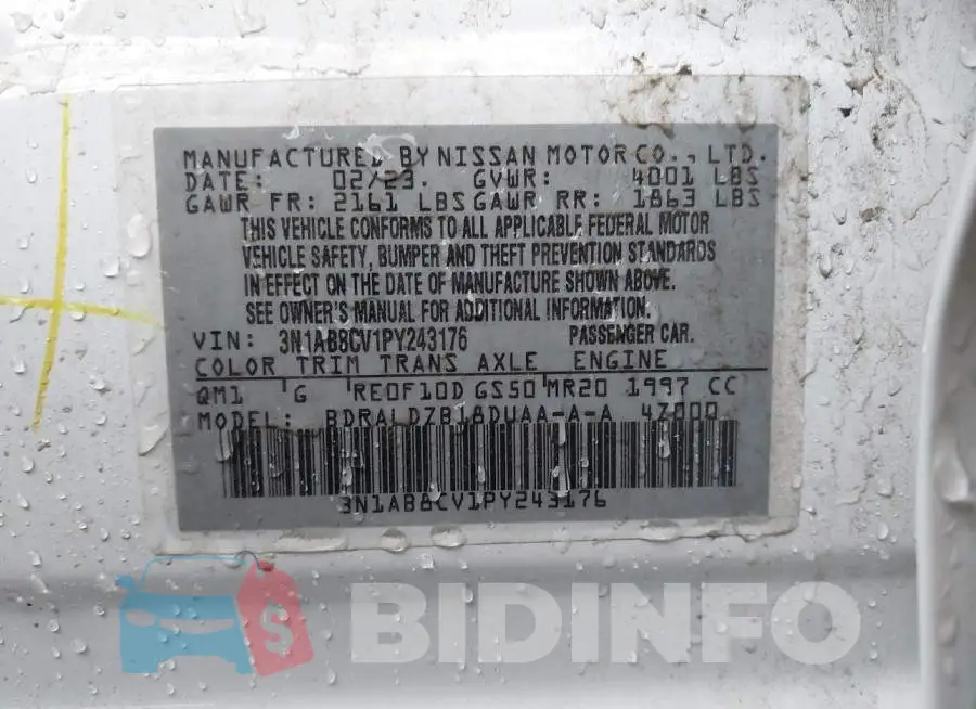 3N1AB8CV1PY243176 Photo# 9