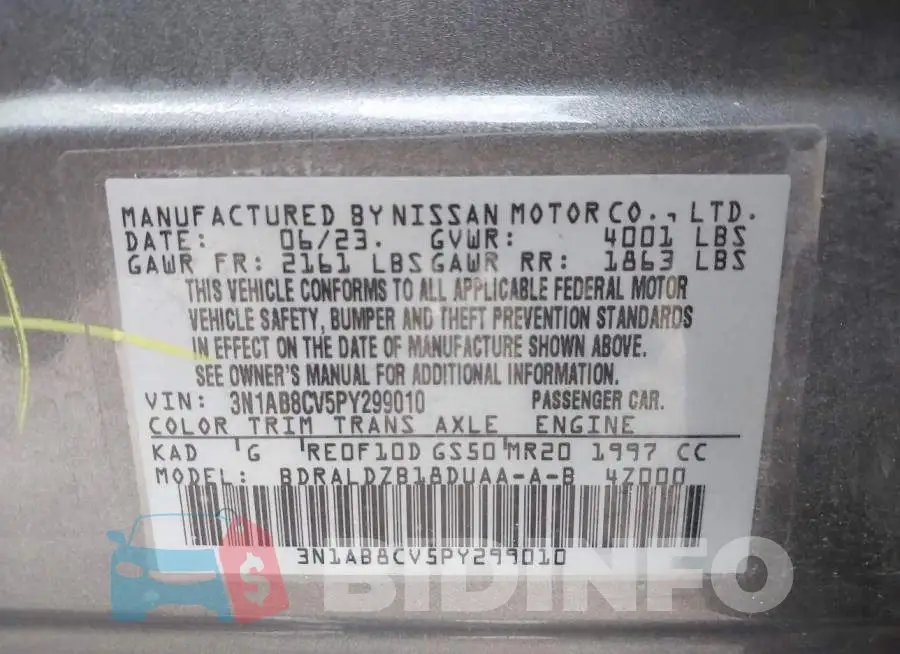 3N1AB8CV5PY299010 Photo# 9
