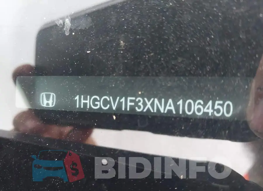 1HGCV1F3XNA106450 Photo# 9