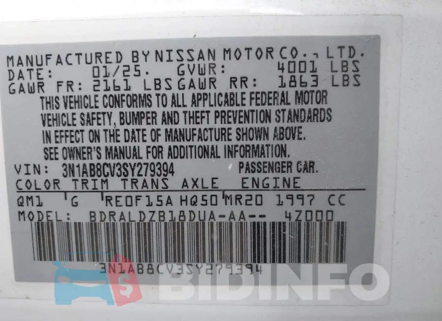 3N1AB8CV3SY279394 Photo# 9