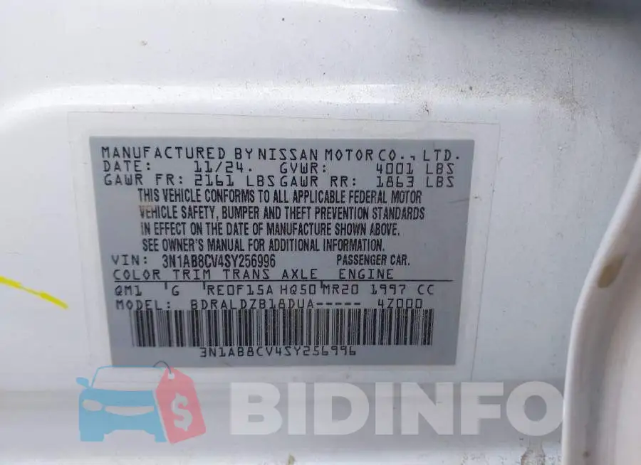 3N1AB8CV4SY256996 Photo# 9