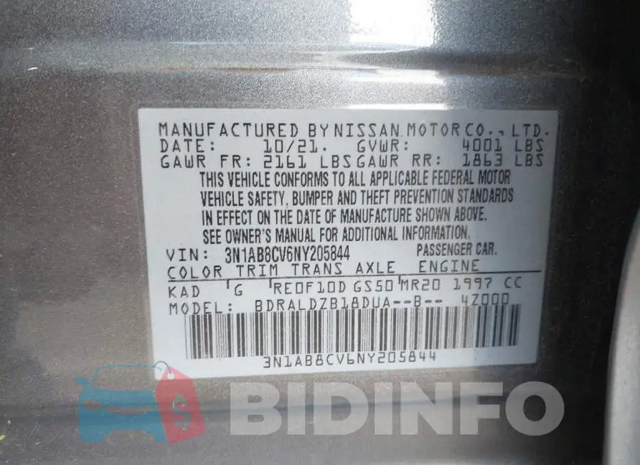 3N1AB8CV6NY205844 Photo# 9
