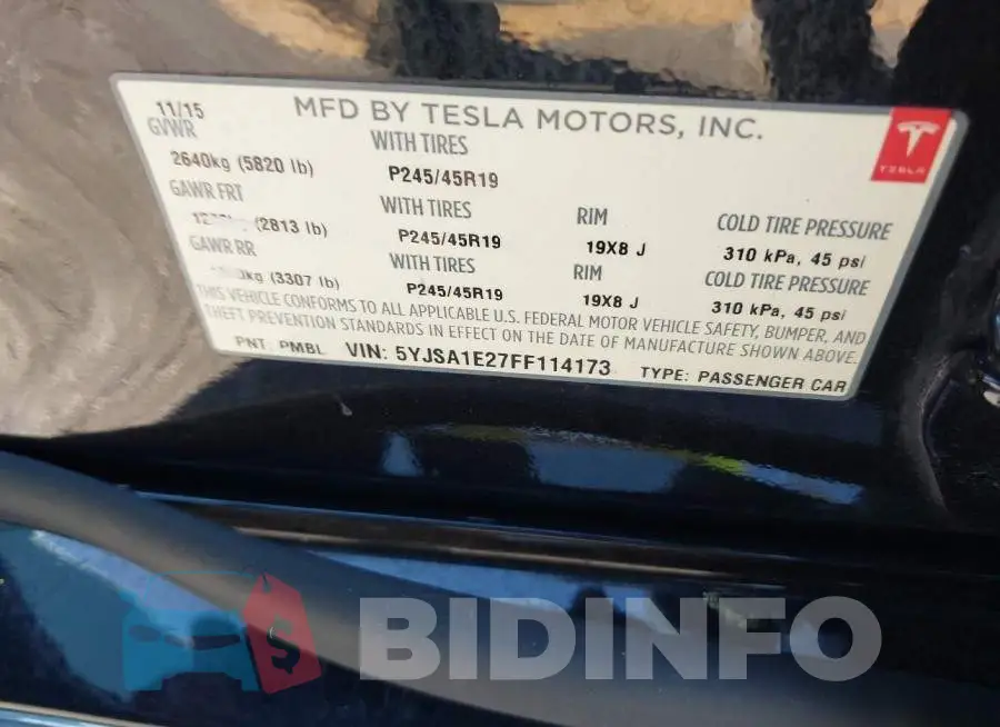 5YJSA1E27FF114173 Photo# 9