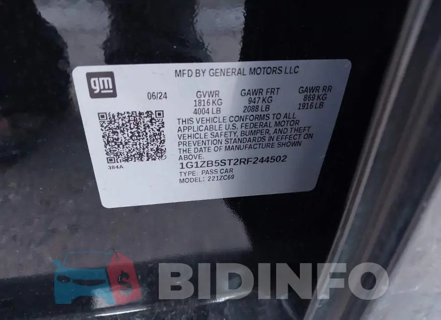 1G1ZB5ST2RF244502 Photo# 9