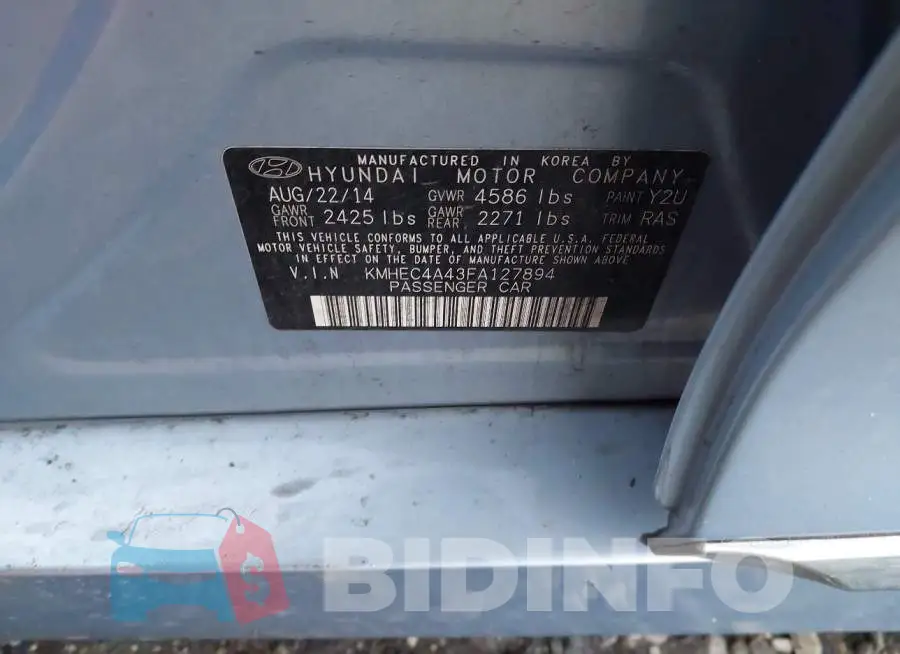 KMHEC4A43FA127894 Photo# 9