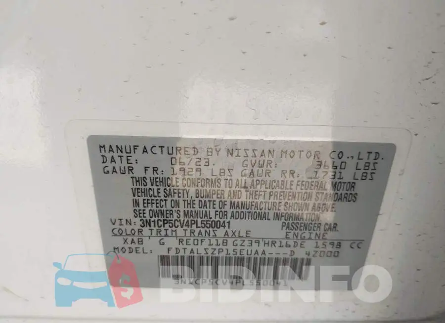 3N1CP5CV4PL550041 Photo# 9