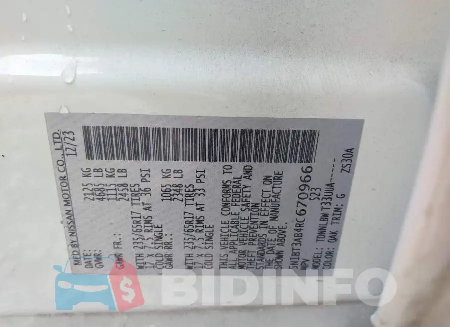 5N1BT3AB4RC670966 Photo# 9