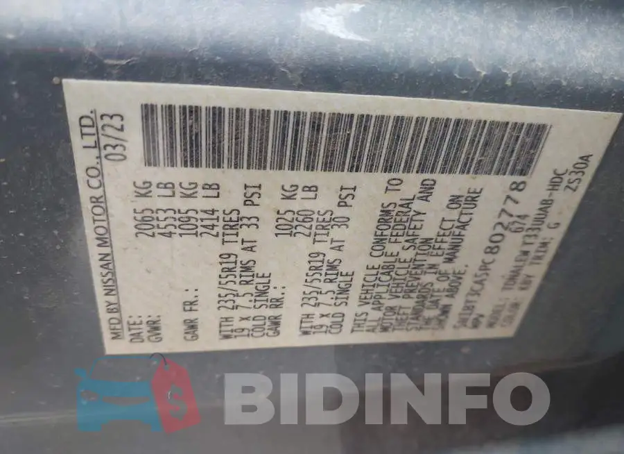 5N1BT3CA5PC802778 Photo# 9
