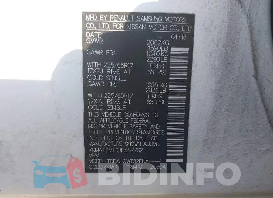 KNMAT2MT6JP587762 Photo# 9