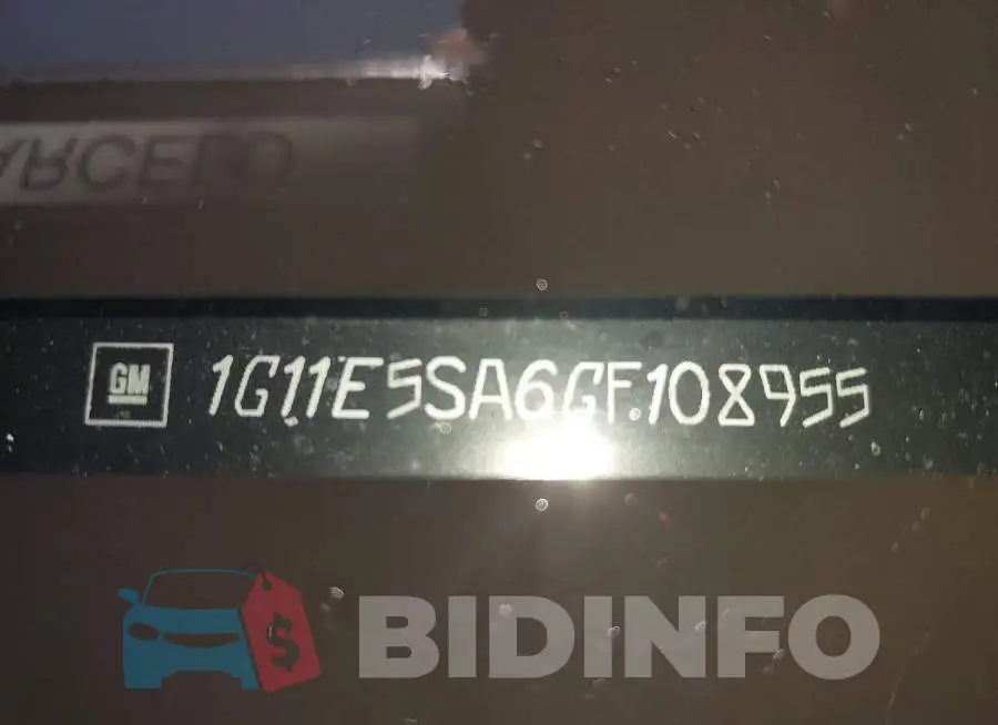 1G11E5SA6GF108955 Photo# 9