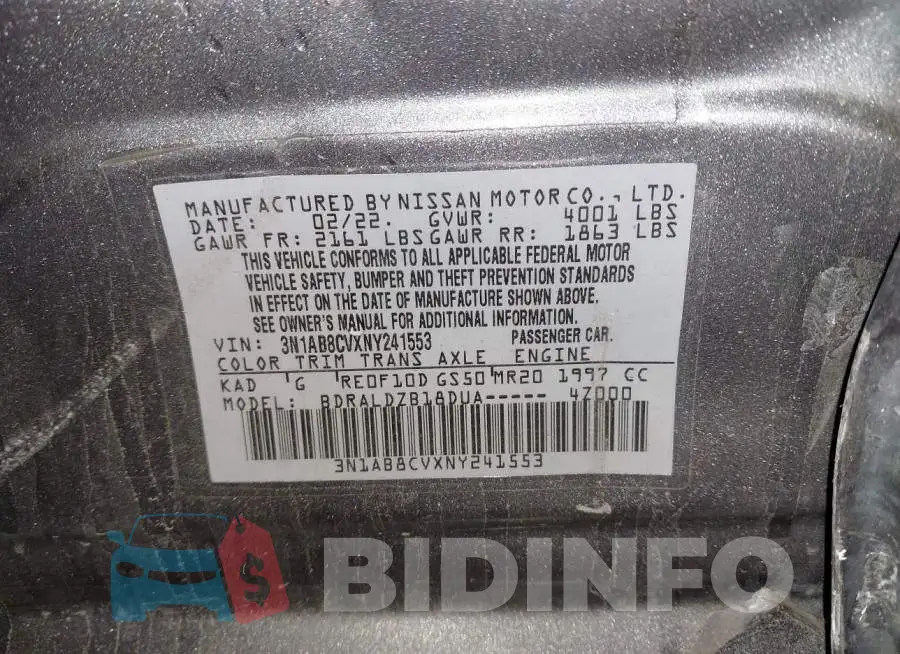 3N1AB8CVXNY241553 Photo# 9